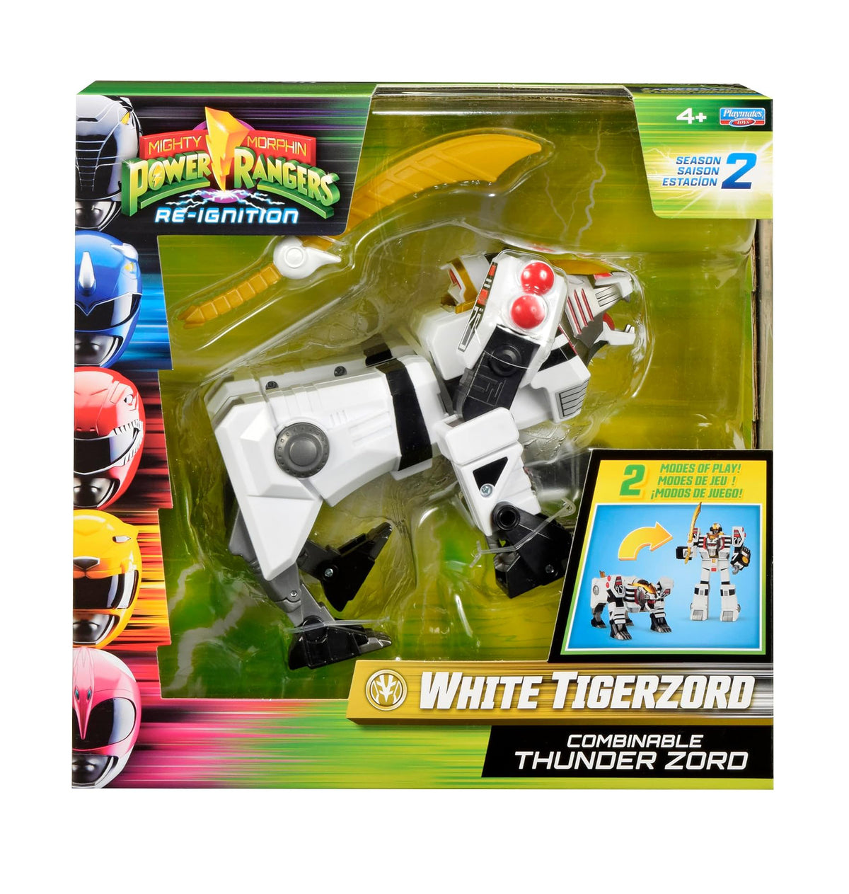 Mighty Morphin Power Rangers White Tigerzord Action Figure 25 cm