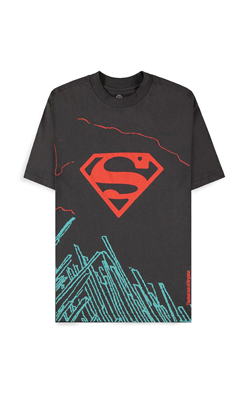 DC Comics T-Shirt Superman Dark Grey son of Krypton