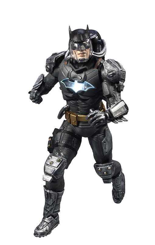 DC Multiverse Batman Hazmat Suit Light Up Batman Symbol (Gold Label) figure