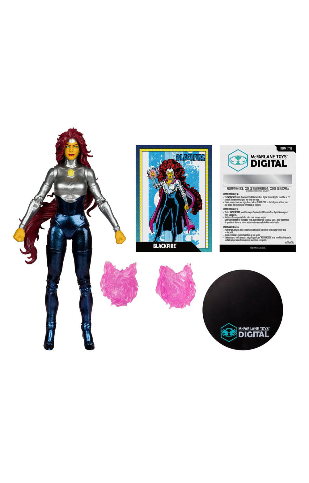 DC Direct McFarlane Toys Digital Action Figure Blackfire (The New Teen Titans) 18 cm