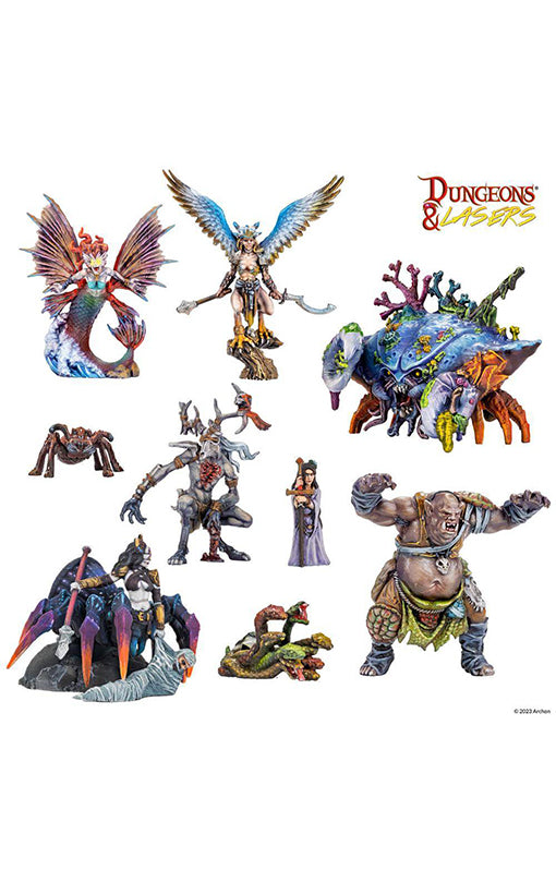 DUNGEONS AND LASERS - FANTASY MINIATURES SET
