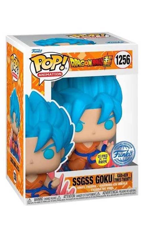 Funko POP! Anime Dragonball Super - SSGSS Goku (Kaio-Ken Times Twenty) (#1256) figure