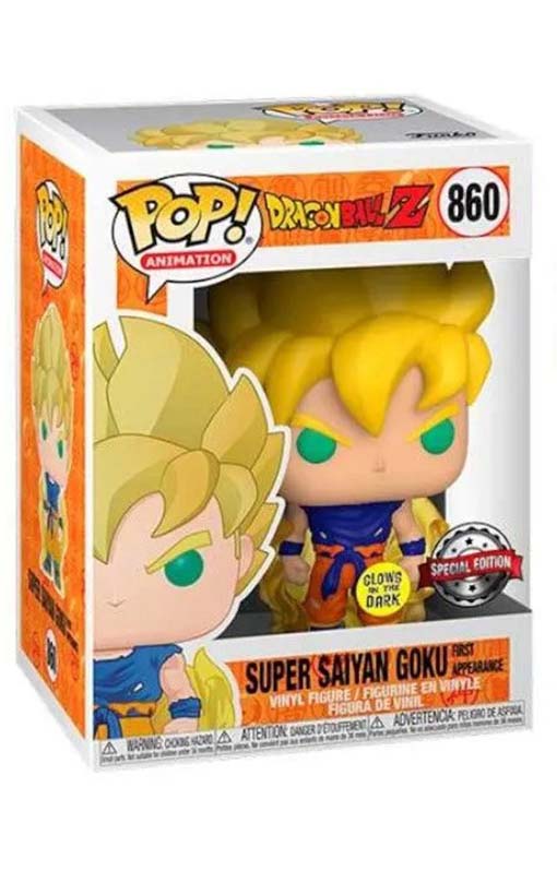Funko POP! Anime Dragonball Z - Super Saiyan Goku (GW) (#860) figure DAMAGED PACKAGING