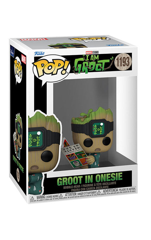 Funko POP! I Am Groot - Groot PJs w/book (#1193) figure