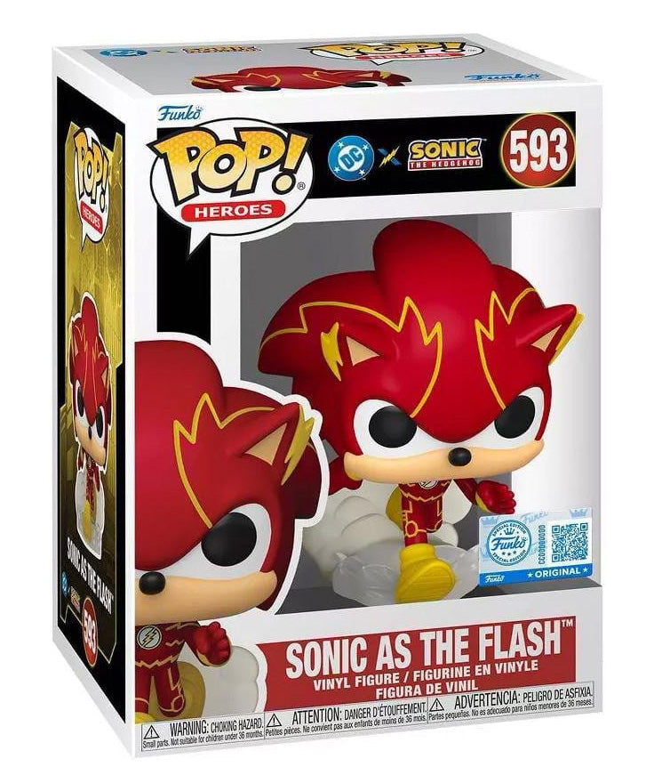 Funko POP! DC x Sonic the Hedgehog - Sonic as The Flash (#593) figure