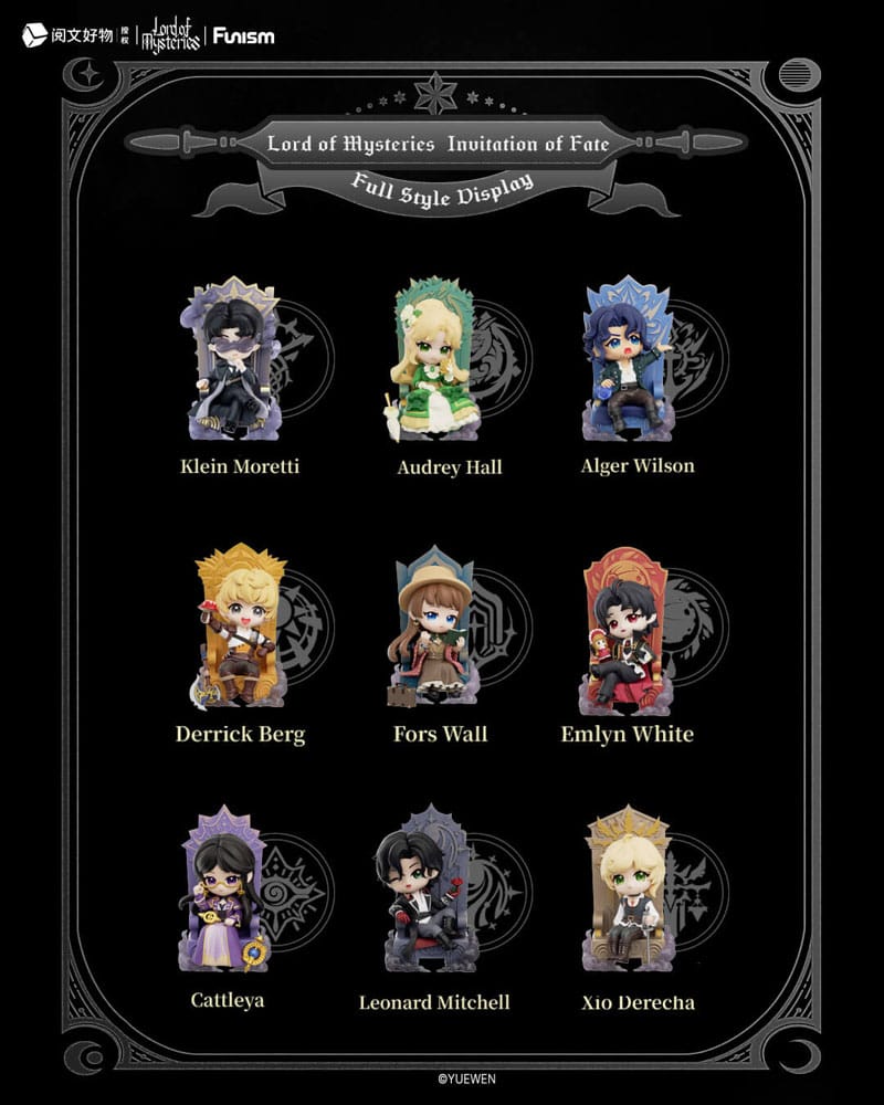 Lord of Mysteries Mini Figures Invitation of Fate 9 cm BLIND BOX