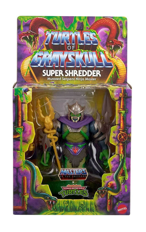MOTU x TMNT Turtles of Grayskull Deluxe Action Figure Super Shredder 14 cm
