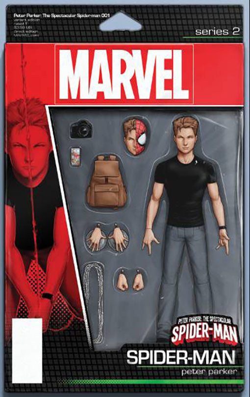 Peter Parker, The Spectacular Spider-Man #1 John Tyler Christopher Action Figure Variant