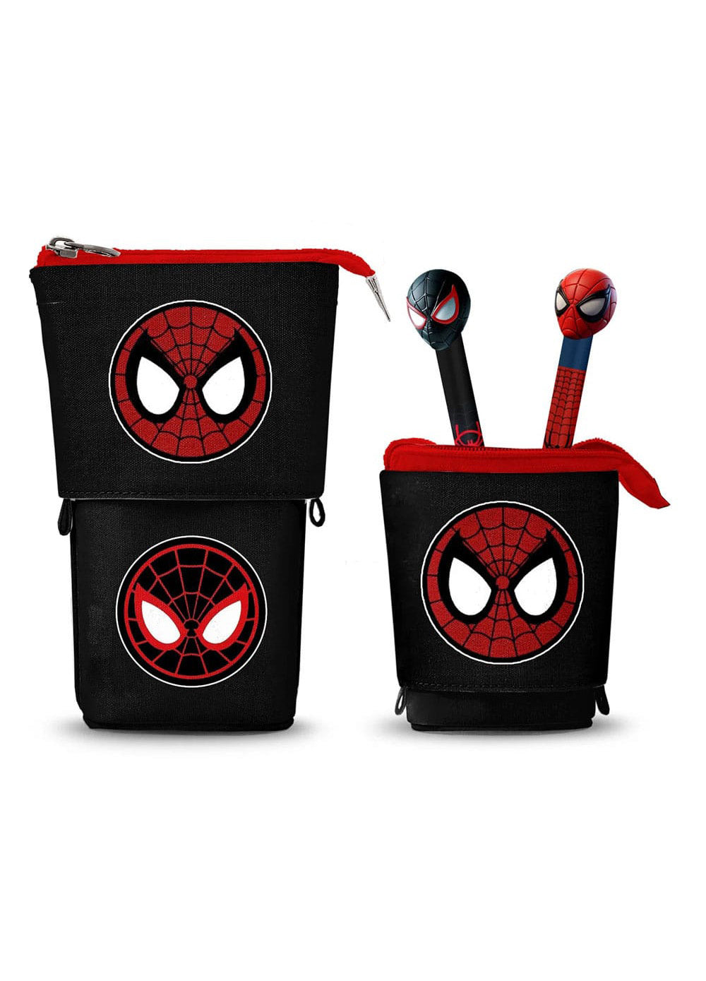 Spider-Man Pop Up Pencil Case with 2 Erasable Gel Pens