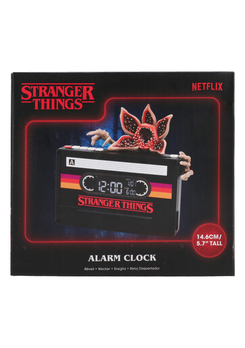 Stranger Things 5 Alarm Clock Demogorgon Cassette 15 cm