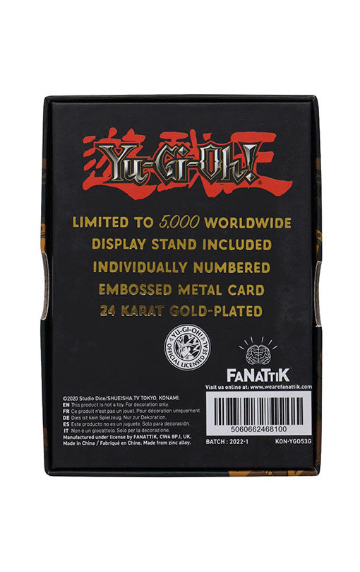 Yu-Gi-Oh! Replica Card Celtic Guardian (gold plated)