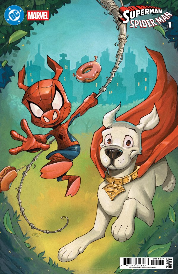 DC/Marvel Superman / Spider-Man #1 (Chrissie Zullo Uminga Variant Cover)