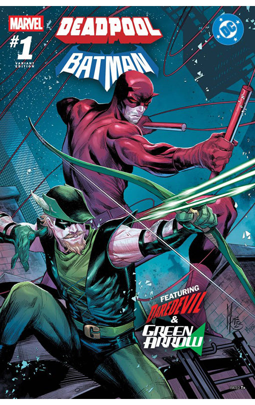 Marvel/DC Deadpool/Batman (Marco Checchetto Cover)