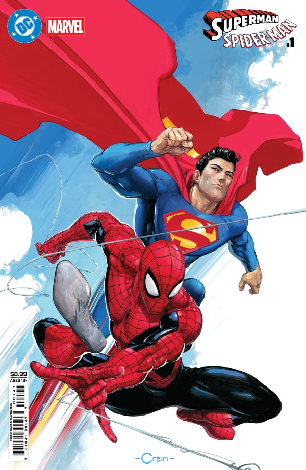 DC/Marvel Superman / Spider-Man #1 (Clayton Crain Variant Cover)