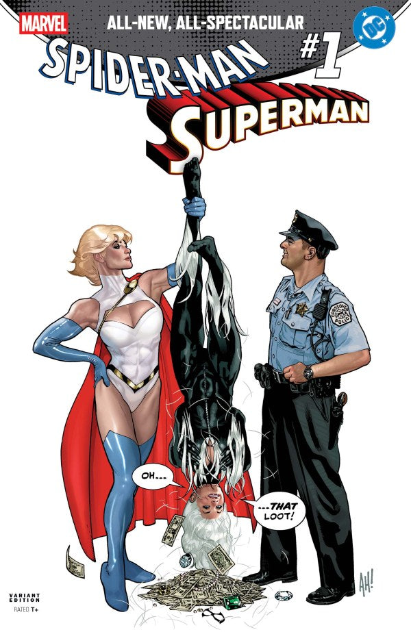 Marvel/DC Spider-Man / Superman #1 (Adam Hughes Variant Cover)