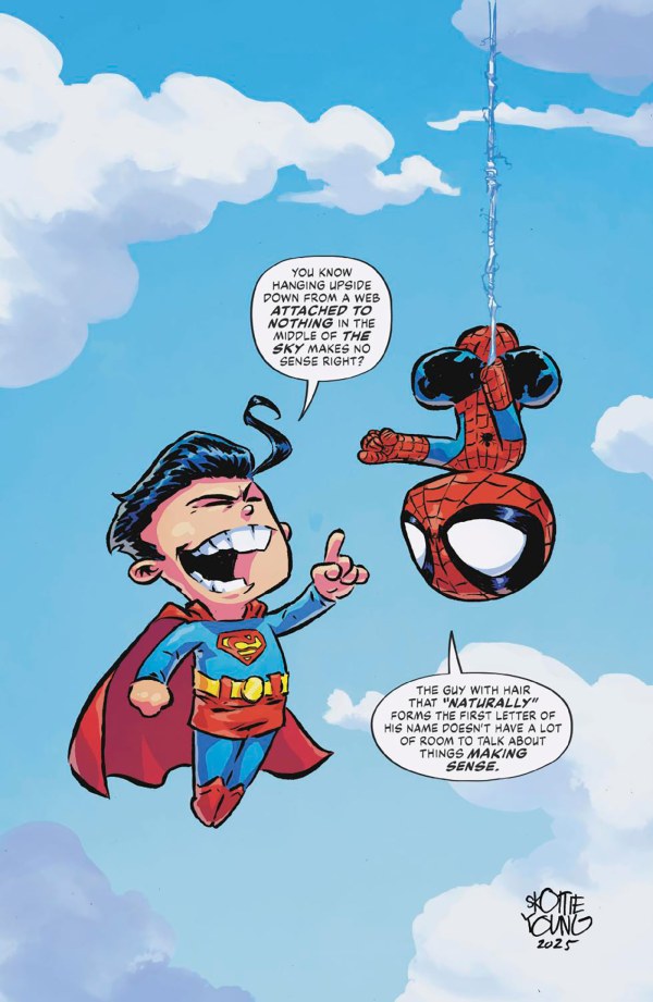 Marvel/DC Spider-Man / Superman #1 (Skottie Young Variant Cover)