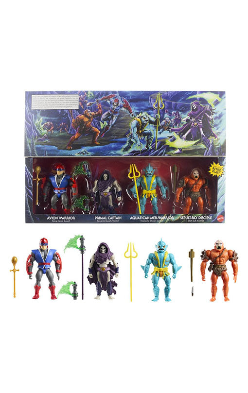 Masters of the Universe Origins Action Figure 4-Pack Battle for Subternia 14 cm