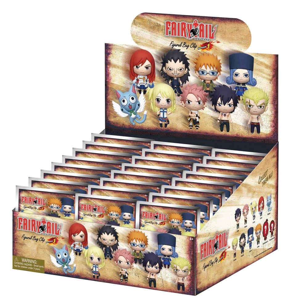 Fairy Tail 3D Foam Bag Clips Serie 1