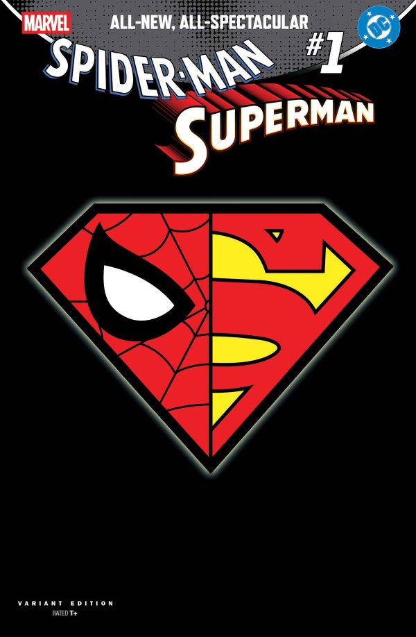 Marvel/DC Spider-Man / Superman #1 (Logo Mashup Variant Cover)