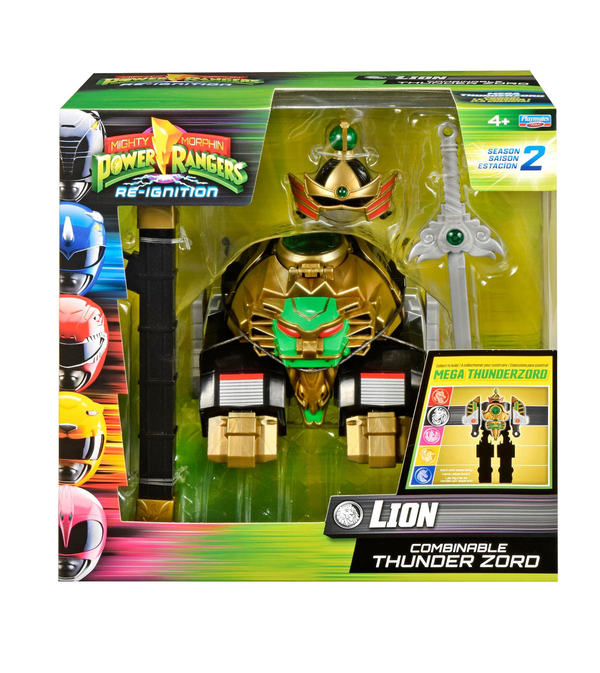 Mighty Morphin Power Rangers Thunderzord Action Figure Lion