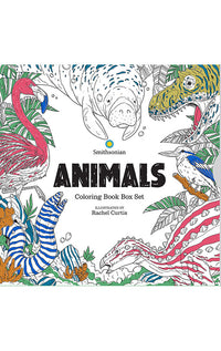 Animals A Smithsonian Coloring Book Box Set hardcover