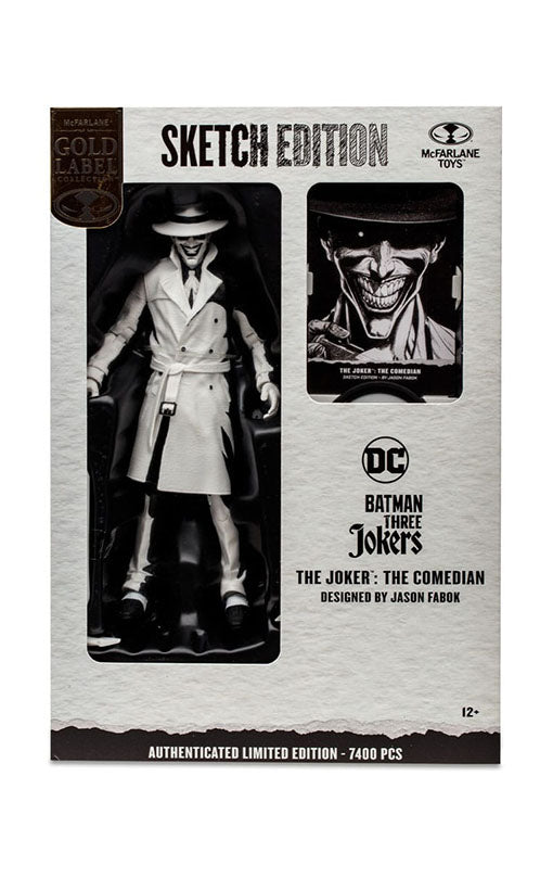 Batman: Three Jokers DC Multiverse Action Figure The Joker: The Comedian Sketch Edition (Gold Label) 18 cm