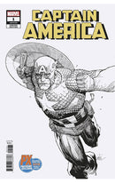 Captain America #1 SDCC 2018 Black &amp; White Variant