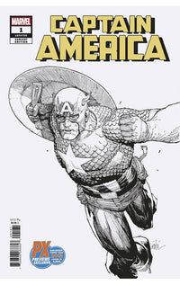 Captain America #1 SDCC 2018 Black &amp; White Variant