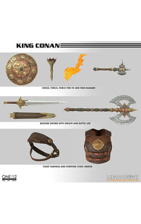 Conan the Barbarian Action Figure 1/12 King Conan 17 cm