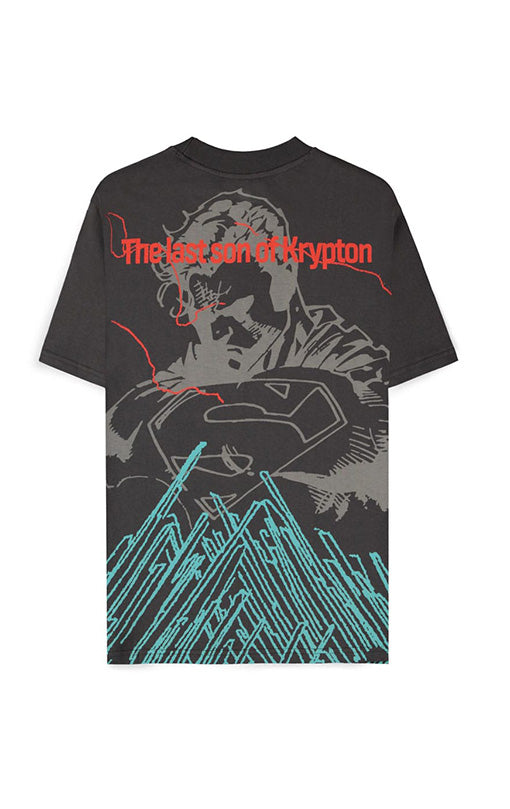 DC Comics T-Shirt Superman Dark Grey son of Krypton