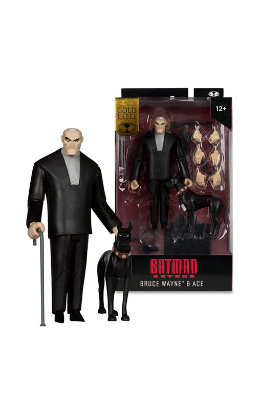 DC Direct Action Figure Bruce Wayne & Ace (Batman Beyond) Gold Label 15 cm