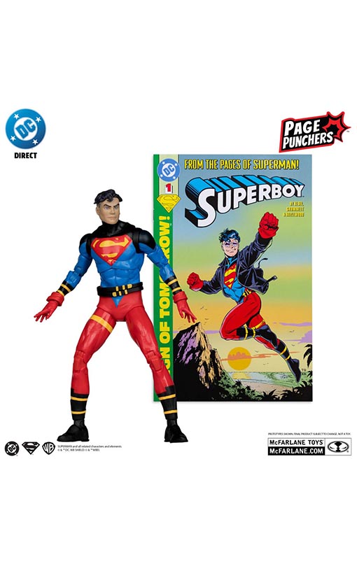 DC Direct Page Punchers Superboy (Return of Superman) Figure 18 cm