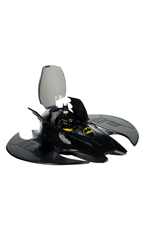 DC Direct Super Powers Action Figure Pack of 3 Batman (Black Suit), The Whirly & The Batwing (Black) (Gold Label) (SDCC) 13 cm