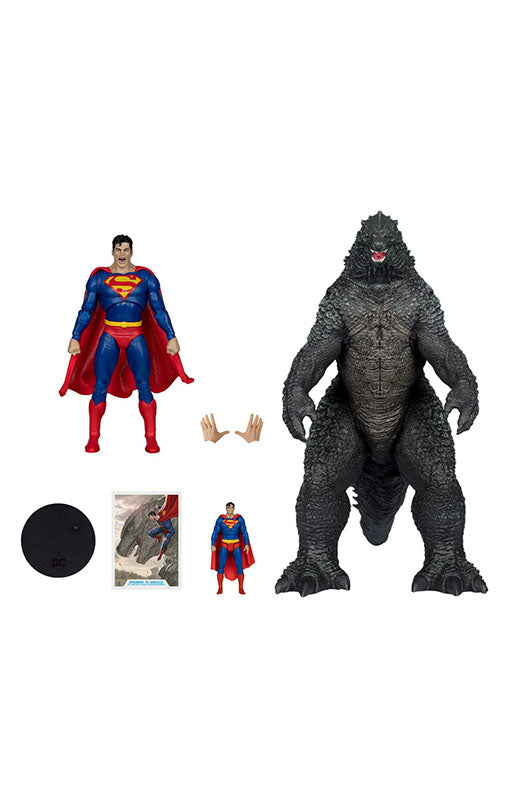 DC Justice League Monsterverse DC Multiverse Action Figures 2-Pack Superman Vs. Godzilla 30 cm