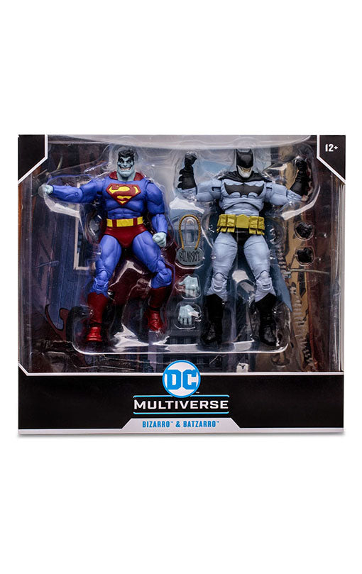 DC Multiverse Action Figure 2-Pack Bizarro & Batzarro 18 cm