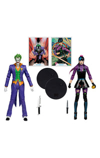 DC Multiverse Action Figures Pack of 2 The Joker & Punchline 18 cm