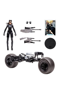 DC Multiverse Vehicle Batpod with Catwoman (The Dark Knight Rises)