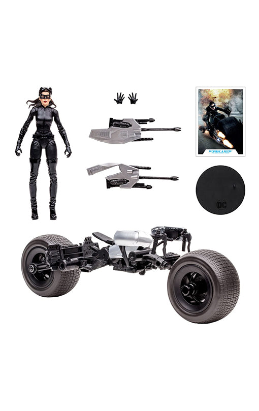 DC Multiverse Vehicle Batpod with Catwoman (The Dark Knight Rises)