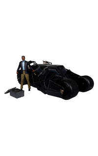 DC Multiverse Vehicle Tumbler with Lucuis Fox (The Dark Knight) (Gold Label)