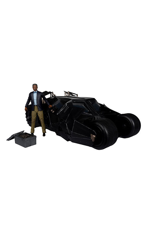 DC Multiverse Vehicle Tumbler with Lucuis Fox (The Dark Knight) (Gold Label)