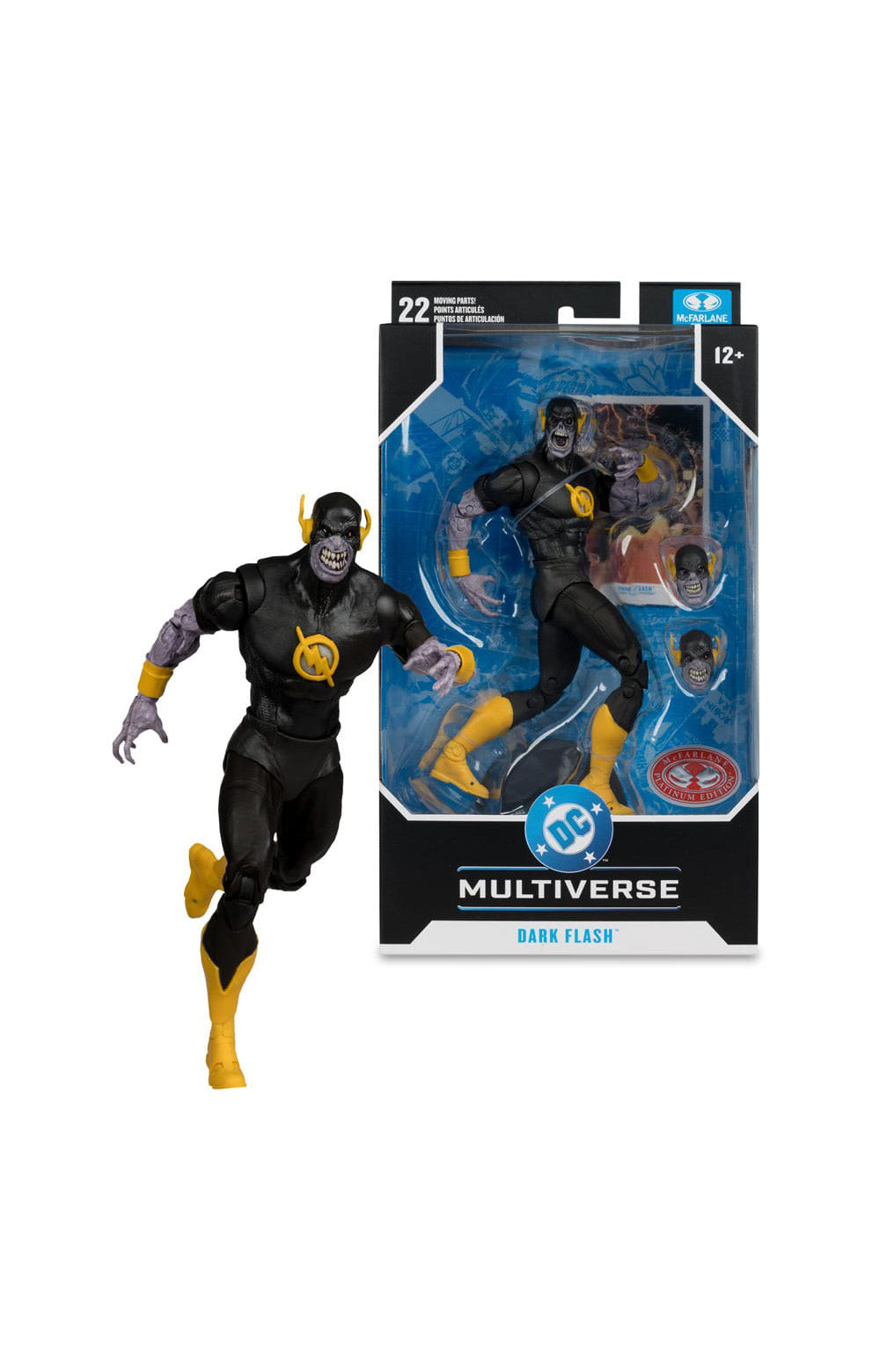 DC Comics DC Multiverse Action Figure Dark Flash (Dark Mulitverse) (Red Platinum Edition) 18 cm