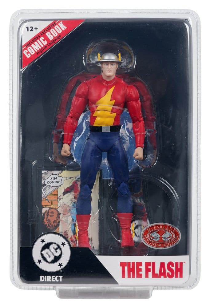 DC Direct Page Punchers Action Figure The Flash Jay Garrick (The Flash #123) (Red Platinum Edition) 18 cm