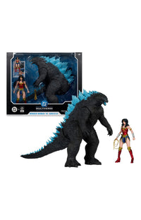 DC Justice League Monsterverse DC Multiverse Action Figures 2-Pack Wonder Woman Vs. Atomic Blast Godzilla 18 cm