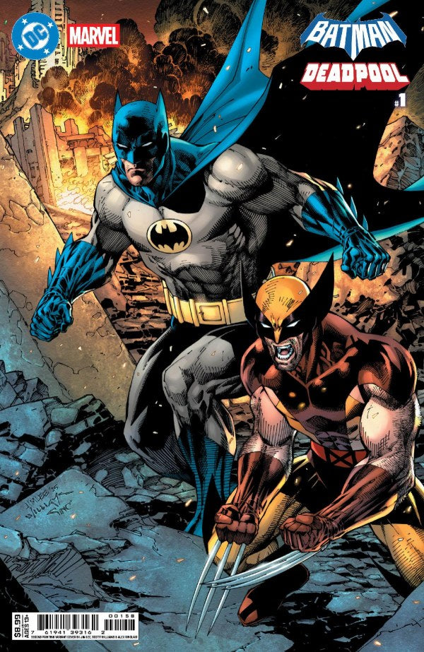 DC/Marvel Batman/Deadpool #1 (Jim Lee Variant Cover) SECOND PRINTING