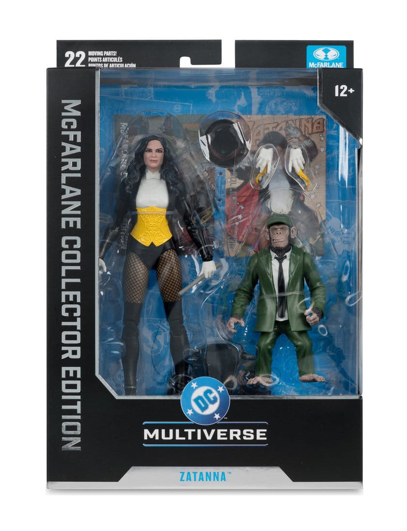 DC Multiverse McFarlane Action Figure Zatanna with Detective Chimp Collector Edition #53 18 cm