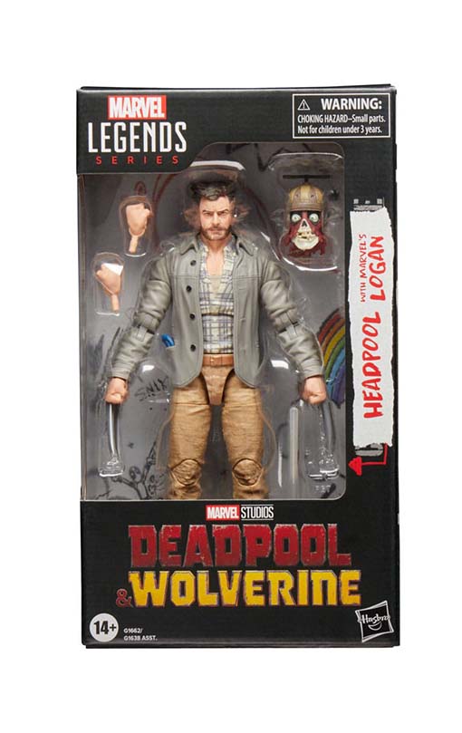 Deadpool & Wolverine Marvel Legends Action Figure Headpool with Marvel's Logan 15 cm