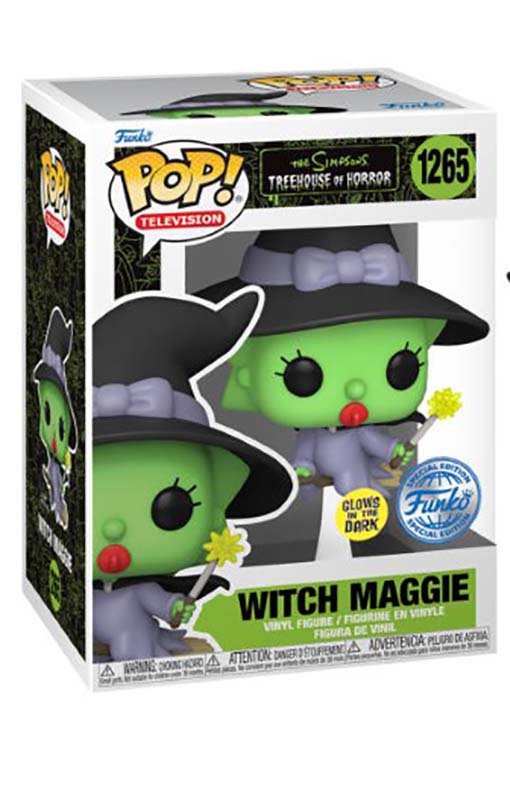 Funko POP! The Simpsons Treehouse of Horror - Maggie Special Edition GITD (#1265) figure
