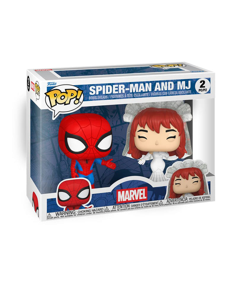 Funko POP! 2-Pack Superhero Couples- Spider-man & MJ 9 cm