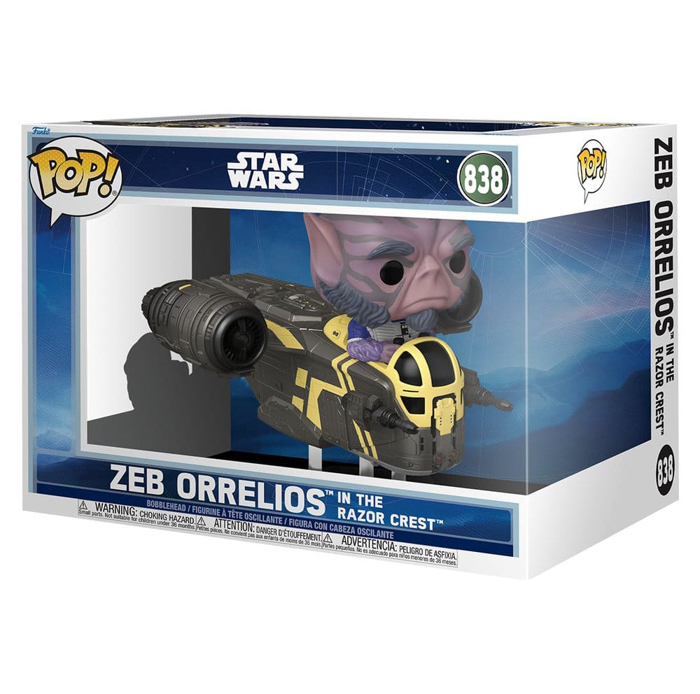Funko POP! Deluxe Star Wars: The Mandalorian and Grogu - Zeb Orrelios in the Razor Crest (#838) figure
