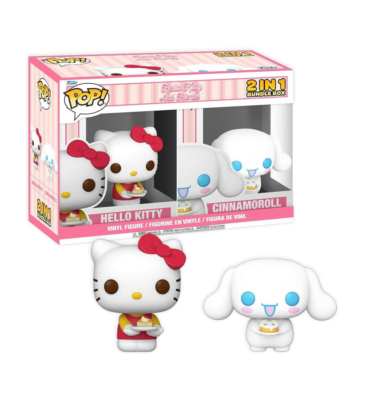 Funko POP! Hello Kitty Exclusive Box Cinnamoroll & Hello Kitty with Cake Assembled figures